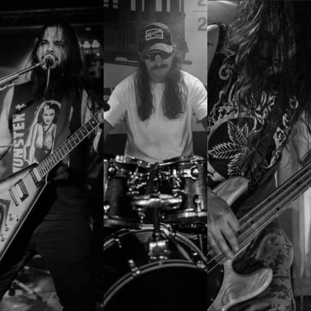 The three members of Hempire on stage
